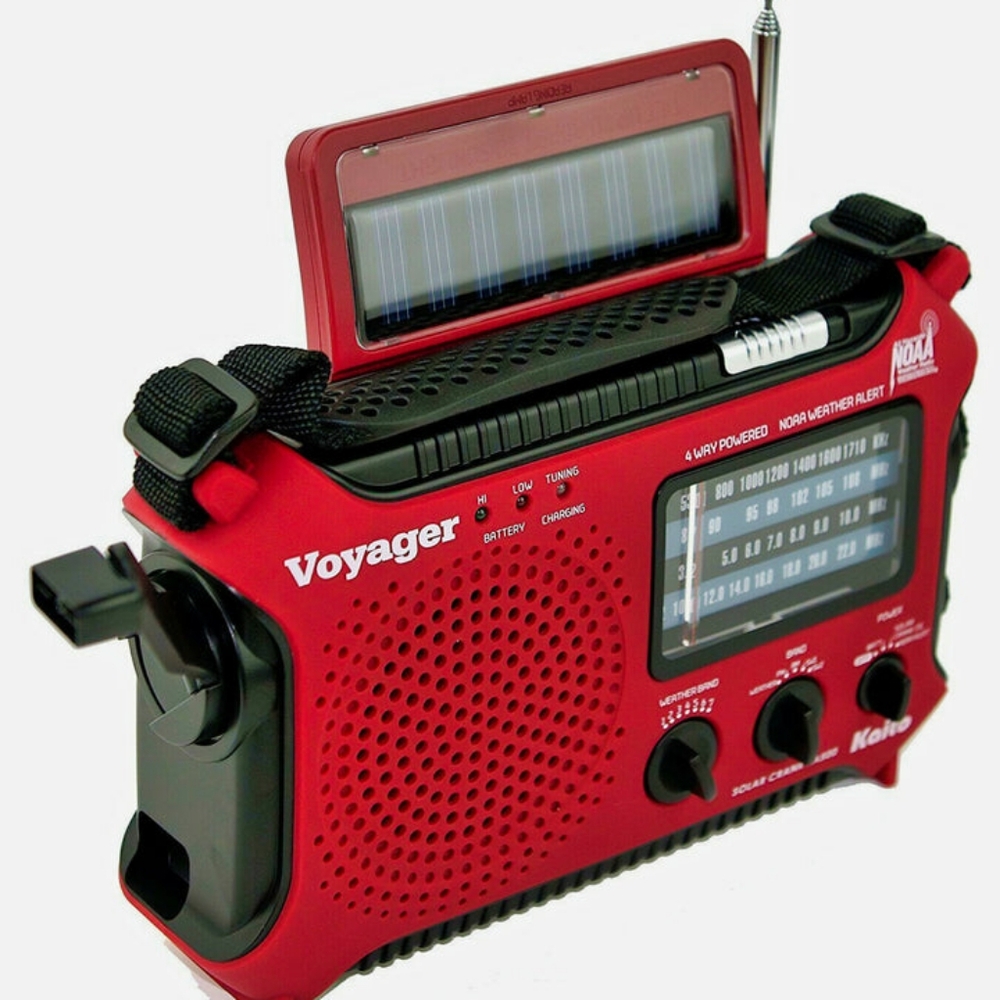 Kaito KA500 AM FM Shortwave Solar Crank Emergency Weather Alert Radio - Red EUC - Picture 3 of 12